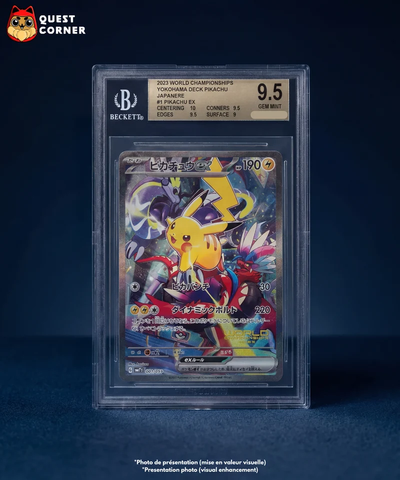 Carte Gradée Pokémon – Pikachu ex 001/030 - BGS 9.5 - WCS23 - Japonais