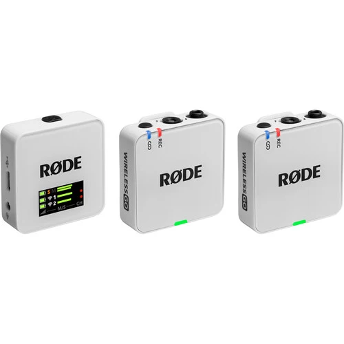 RODE Wireless GO (Gen 3) 2-Person Compact Digital Wireless Microphone System/Recorder (2.4 GHz, White)