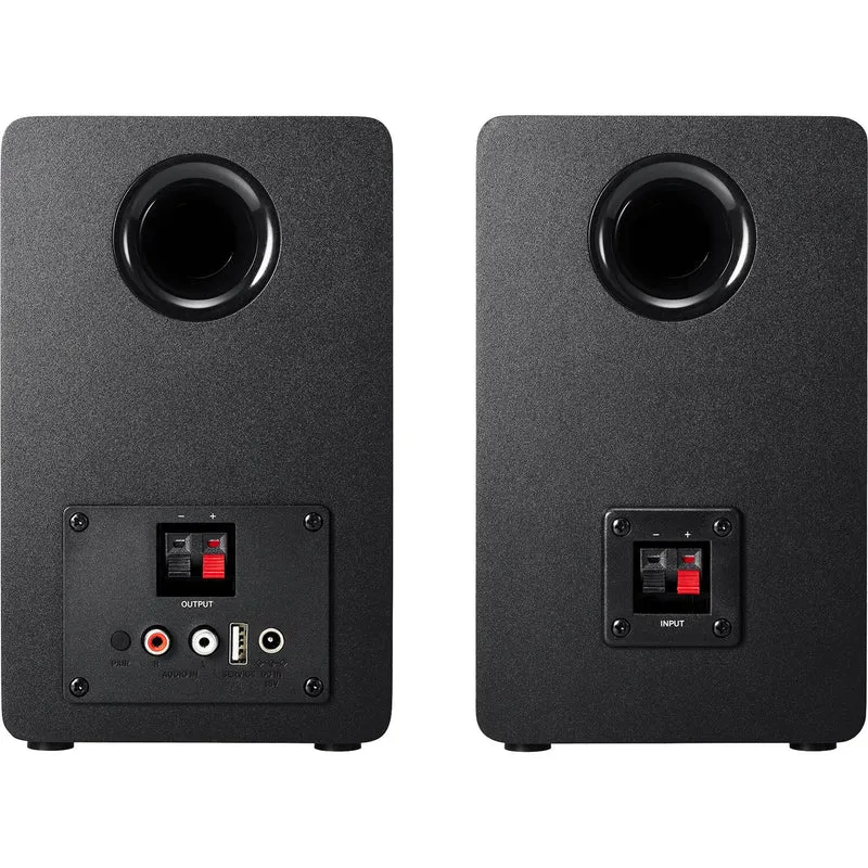 Audio-Technica AT-SP3X 2-Way Active Wireless Bookshelf Speakers (Black)