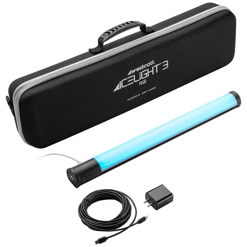 Westcott Ice Light 3 RGB LED Tube Light (1.5', AC Power Kit)