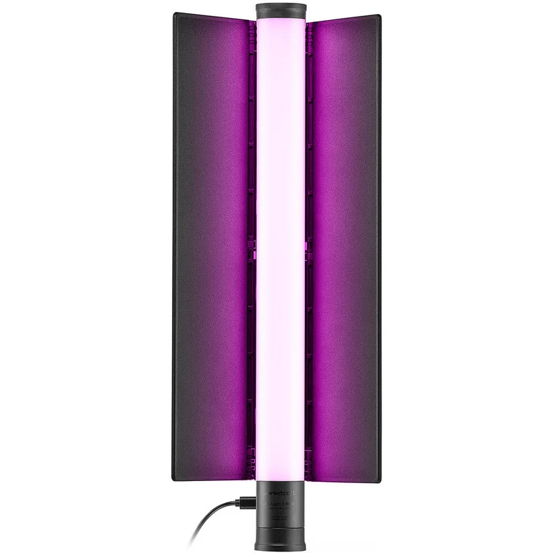 Westcott Ice Light 3 RGB LED Tube Light (1.5', Battery Grip & Barndoors Kit)