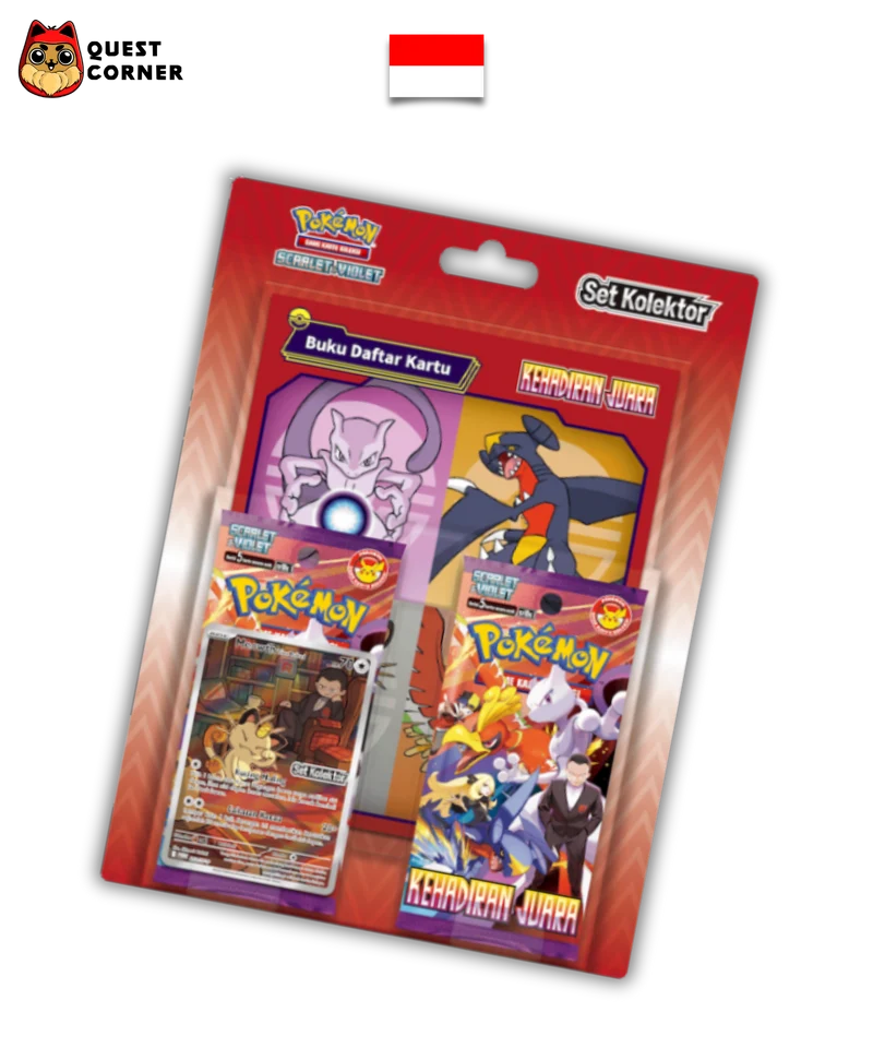 Set Kolektor Pokémon – Miaouss de la Team Rocket - Kehadiran Juara SV10S – Indonésien