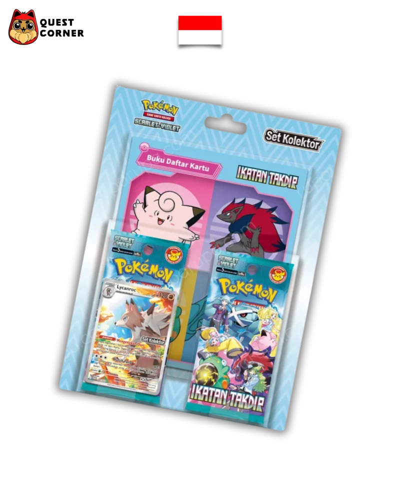 Set Kolektor Pokémon – Lougaroc AR Stamp - Ikatan Takdir SV9S – Indonésien