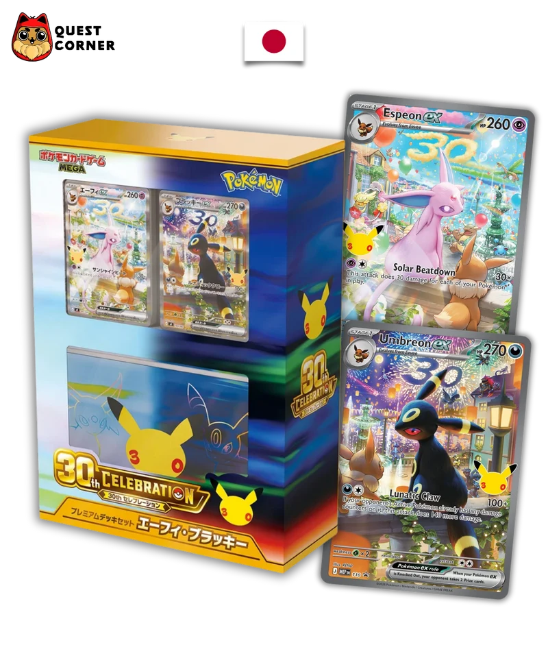 Deck Pokémon Premium - Mentali & Noctali - 30th Celebration - Japonais