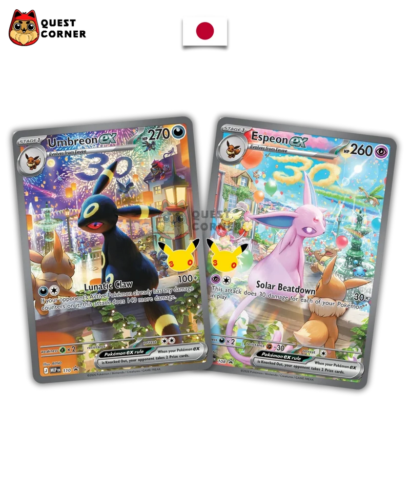 Deck Pokémon Premium - Mentali & Noctali - 30th Celebration - Japonais