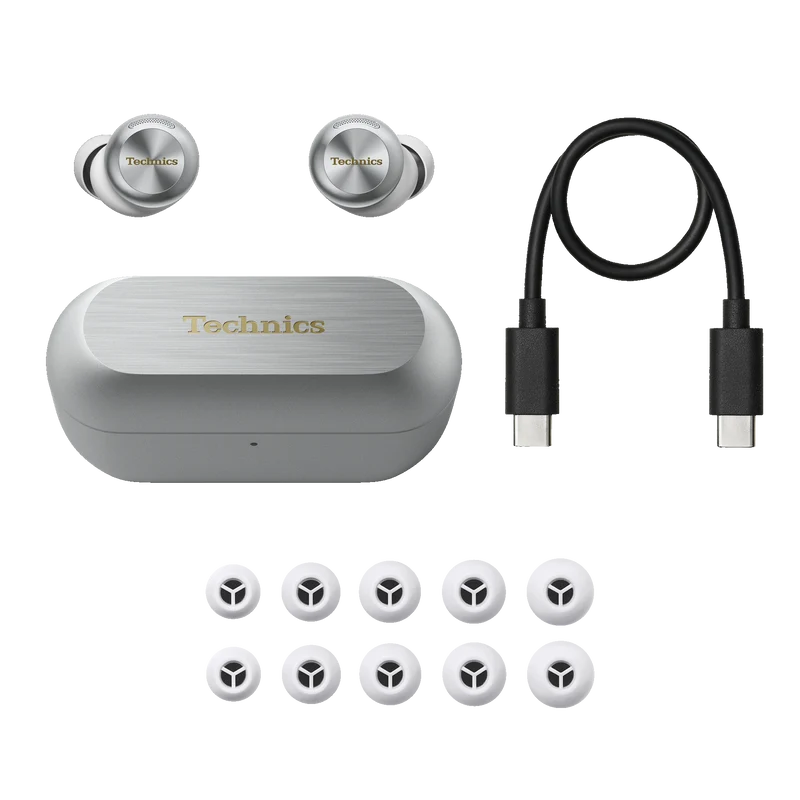 Panasonic Technics rue Wireless Stereo EAH-AZ100 Earbuds - Silver