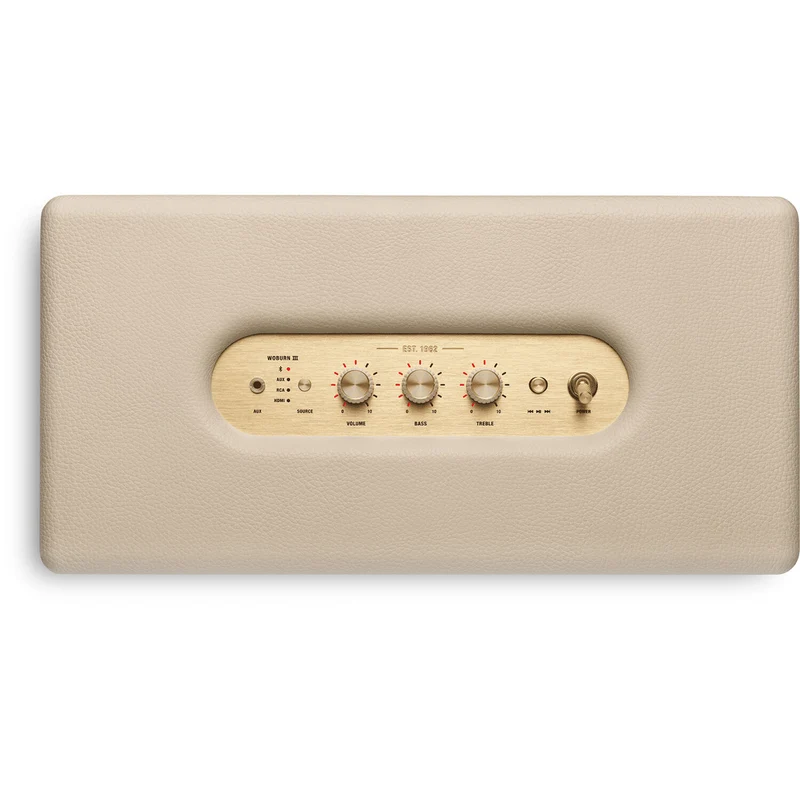 Marshall Woburn III 150W Wireless Home Bluetooth Speaker (Cream)