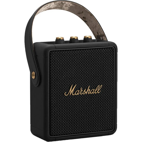 Marshall Stockwell II Portable Bluetooth Speaker (Black/Brass)
