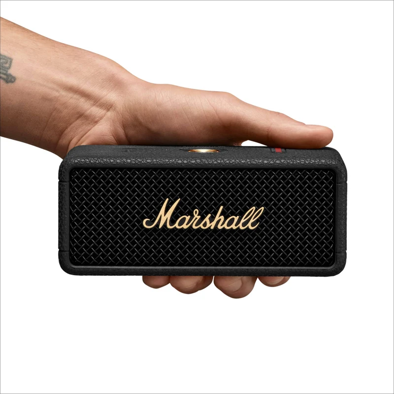 Marshall Emberton III Portable Waterproof Wireless Speaker (Black & Brass)