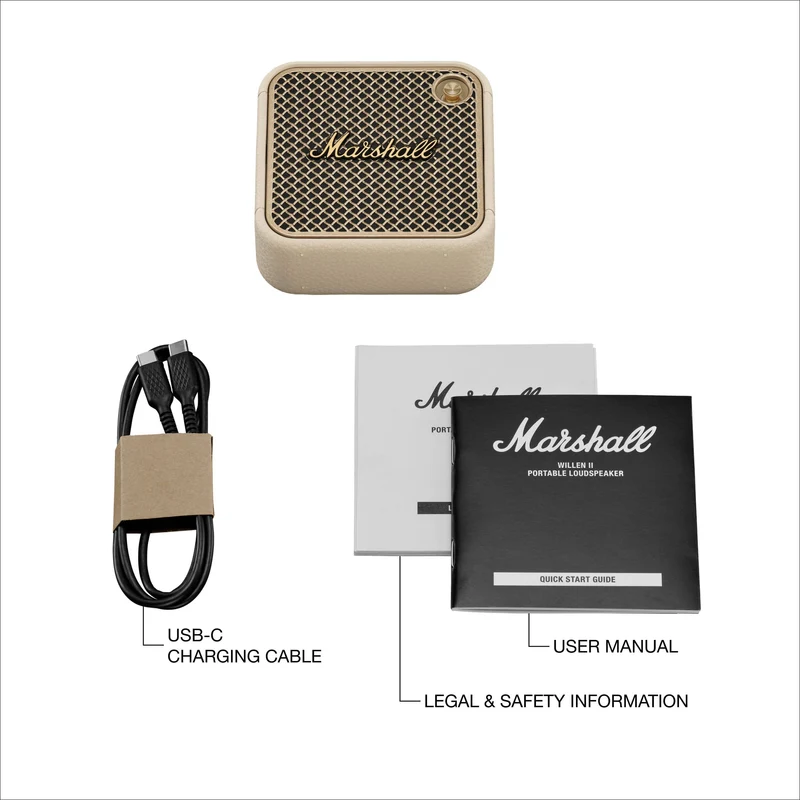 Marshall Willen II Portable Bluetooth Speaker (Cream)