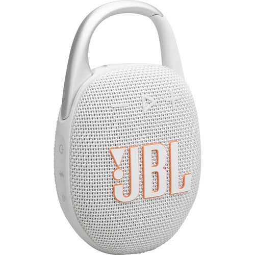 JBL Clip 5 Portable Waterproof Wireless Speaker (White)