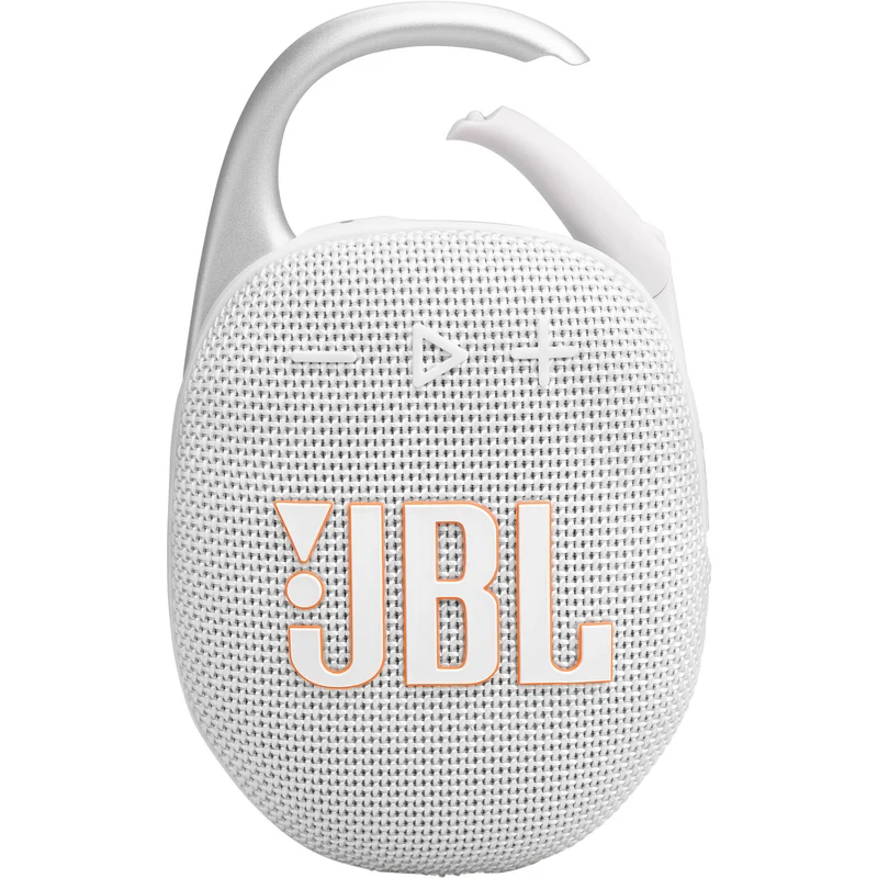 JBL Clip 5 Portable Waterproof Wireless Speaker (White)
