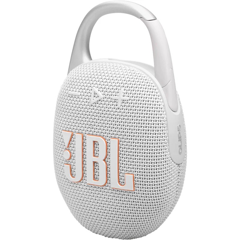 JBL Clip 5 Portable Waterproof Wireless Speaker (White)