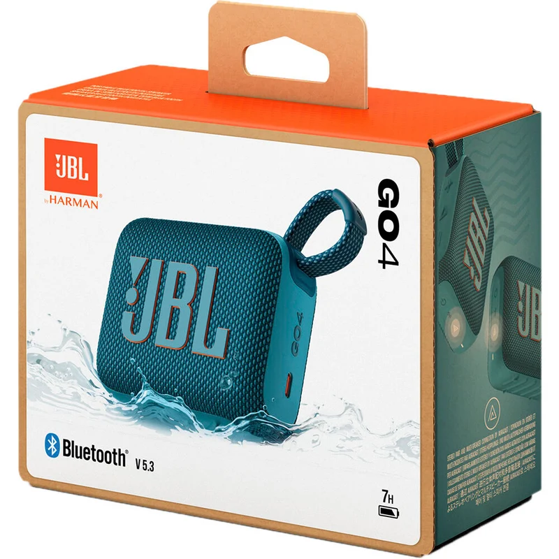 JBL Go 4 Portable Bluetooth Speaker (Blue)