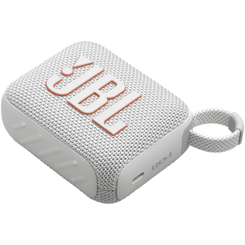JBL Go 4 Portable Bluetooth Speaker (White)