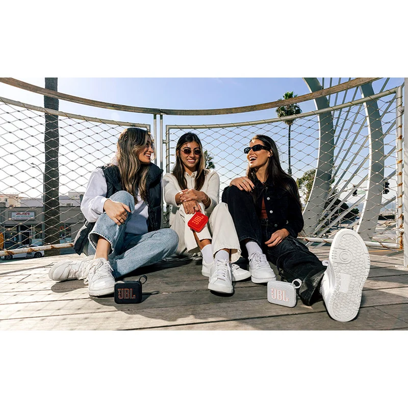 JBL Go 4 Portable Bluetooth Speaker (White)