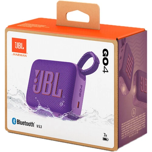 JBL Go 4 Portable Bluetooth Speaker (Purple)