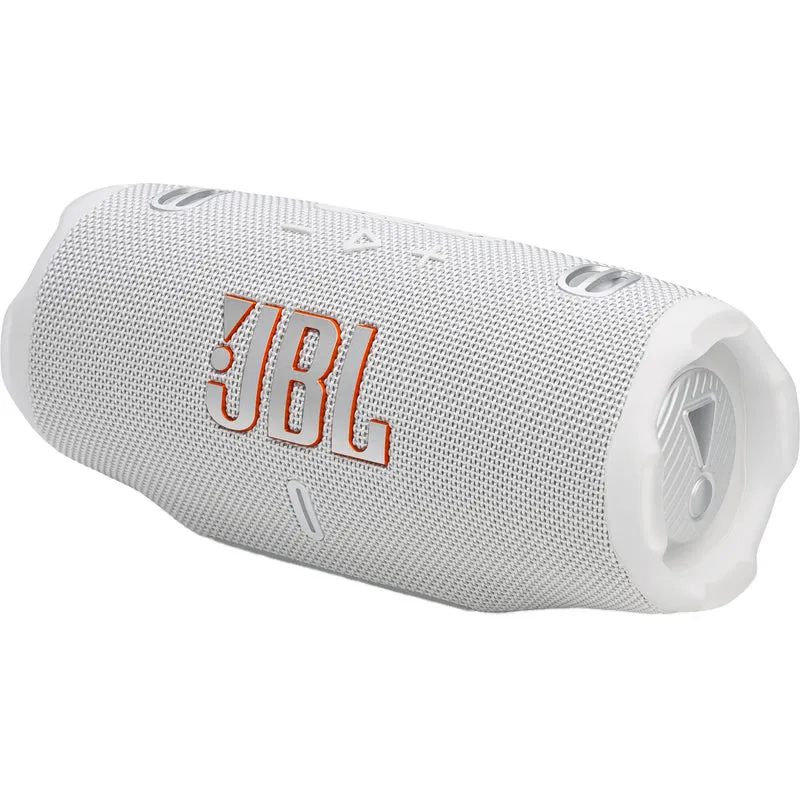 JBL Charge 6 Portable Bluetooth Speaker (White)