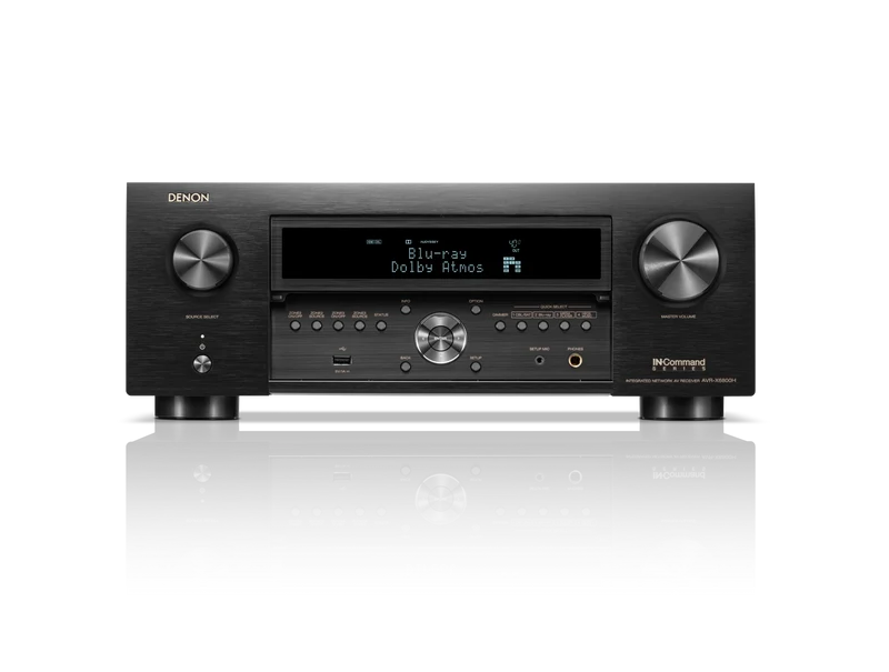 Denon AVRX6800H - Récepteur cinéma maison 11.4, 8K, 140W, Dolby Atmos, HEOS, 3D