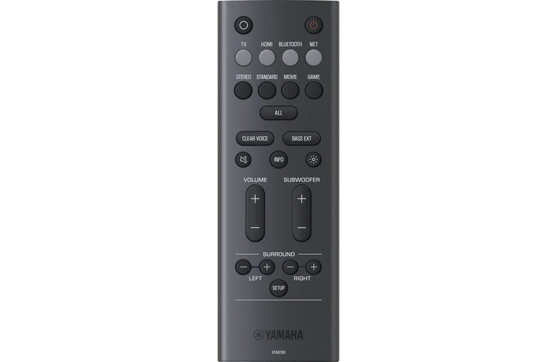 Yamaha SRX50A - Barre de son 280Watts, Dolby Atmos, Sub sans fil, Clear Voice