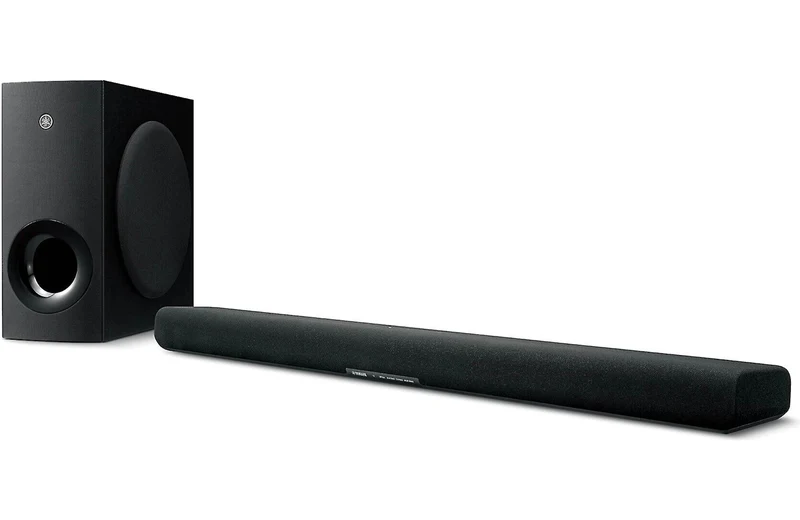 Yamaha SRB40A - Barre de son 200Watts, Dolby Atmos, Sub sans fil, Clear Voice