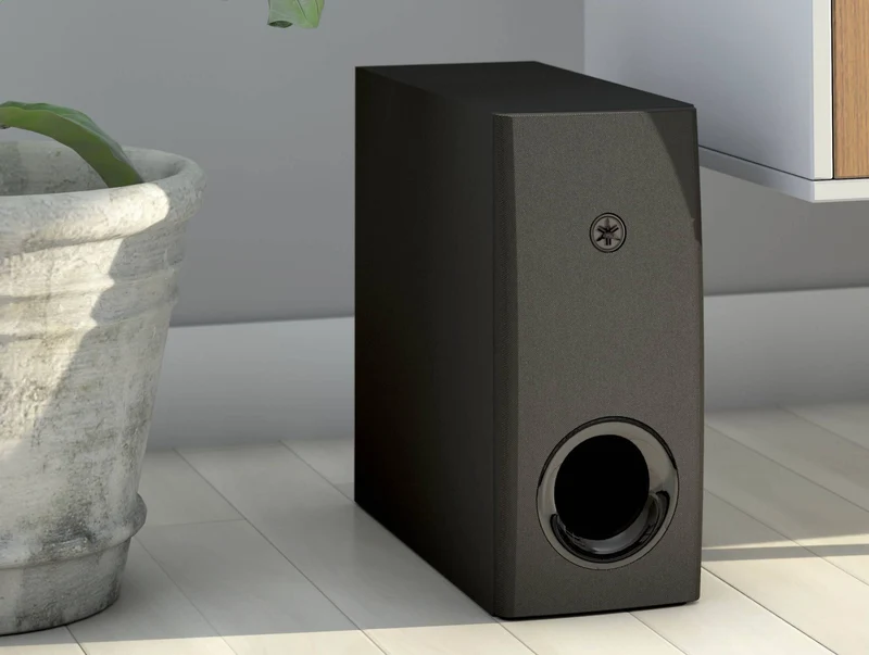 Yamaha SRC30A - Barre de son 90Watts, 2.1 canaux, Dolby Atmos, Sub sans fil, Clear Voice