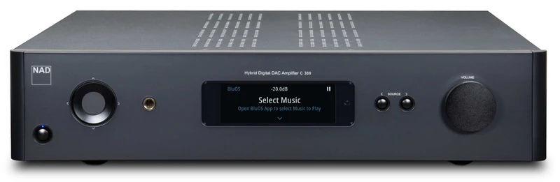 NAD C389 - Amplificateur stéréo intégré hybride 130 W/C, DAC, entrée phono