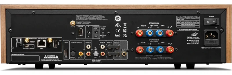 NAD C3050BluOS - Amplificateur 100W/C BluOS, DAC, entrée phono