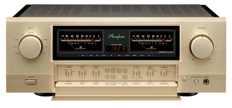 Accuphase E-4000 - Amplificateur stéréo intégré 180W/C, facteur amortissement de 800