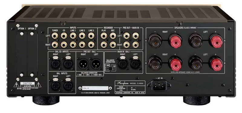 Accuphase E-4000 - Amplificateur stéréo intégré 180W/C, facteur amortissement de 800