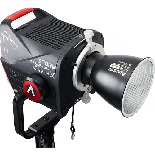Aputure STORM 1200x Cine Kit with Skid Support, Fresnel, and Barndoors