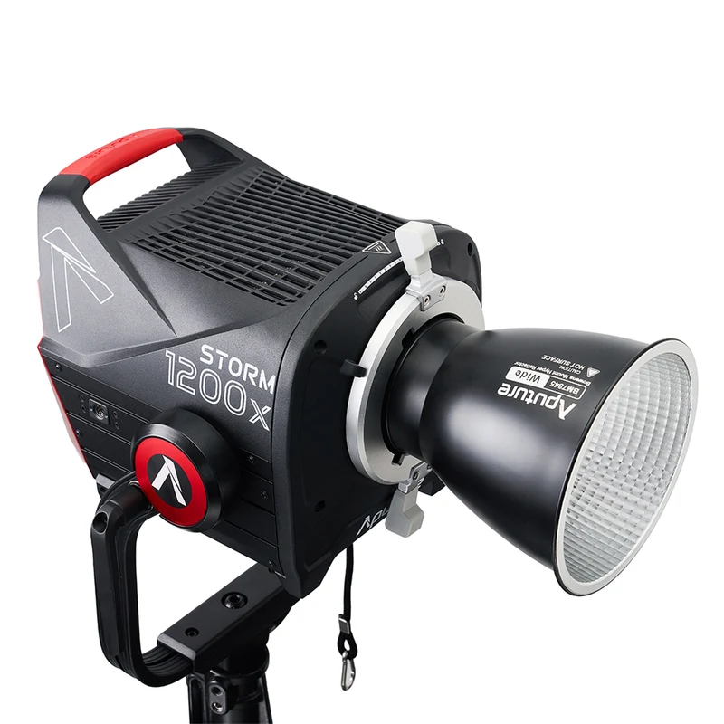 Aputure STORM 1200x Cine Kit with Skid Support, Fresnel, and Barndoors