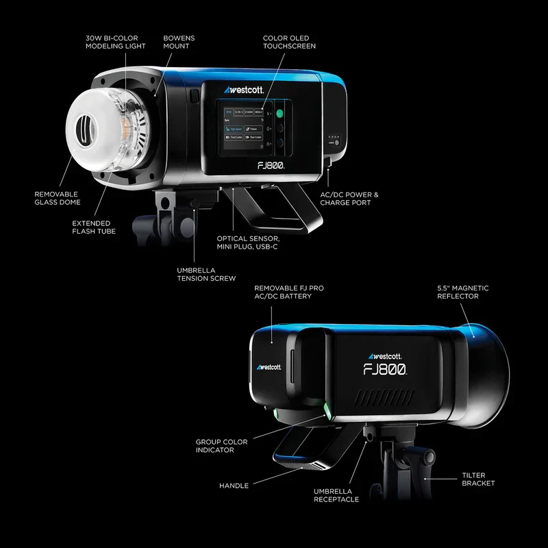 Westcott FJ400 II 400Ws Touchscreen Strobe with FJ Pro AC/DC Battery