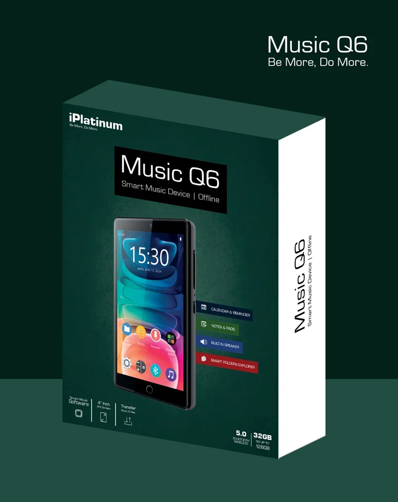 Samvix IPlantinum Music Q6 MP3 Player - 32GB