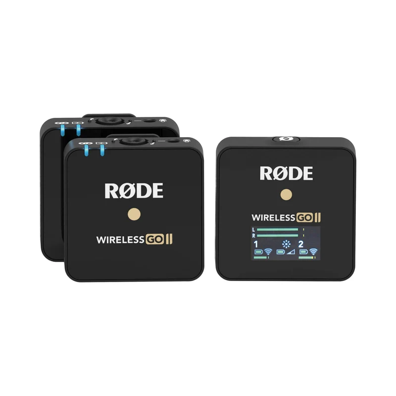 Rode Wireless GO II 2-Person Compact Digital Wireless Microphone System/Recorder (2.4 GHz, Black) - Open Box