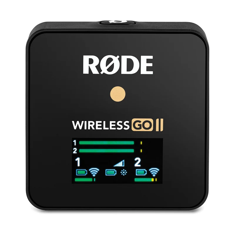 Rode Wireless GO II 2-Person Compact Digital Wireless Microphone System/Recorder (2.4 GHz, Black) - Open Box