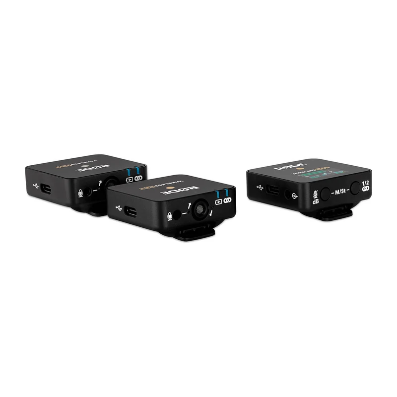 Rode Wireless GO II 2-Person Compact Digital Wireless Microphone System/Recorder (2.4 GHz, Black) - Open Box