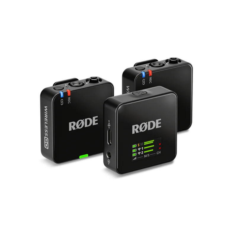 RODE Wireless GO (Gen 3) 2-Person Compact Digital Wireless Microphone System/Recorder (2.4 GHz, Black)