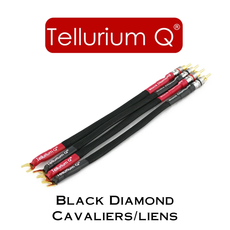 Tellurium Q DTBLKDLBS - Câbles de liaison bifilaire 30cm (la paire)