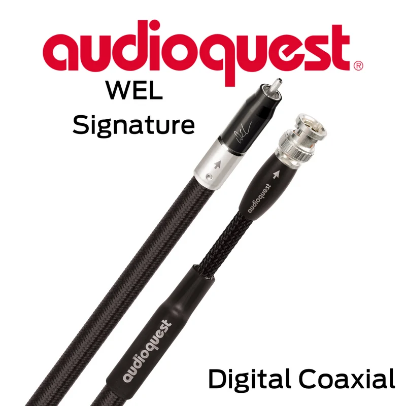 Audioquest WEL Signature - Câbles coaxial digital 21 AWG 100% Argent