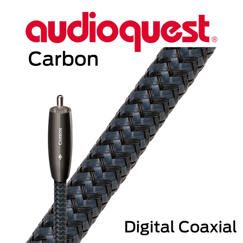Audioquest Carbon - Câbles d'interconnexion coaxial 21 AWG 5% argent