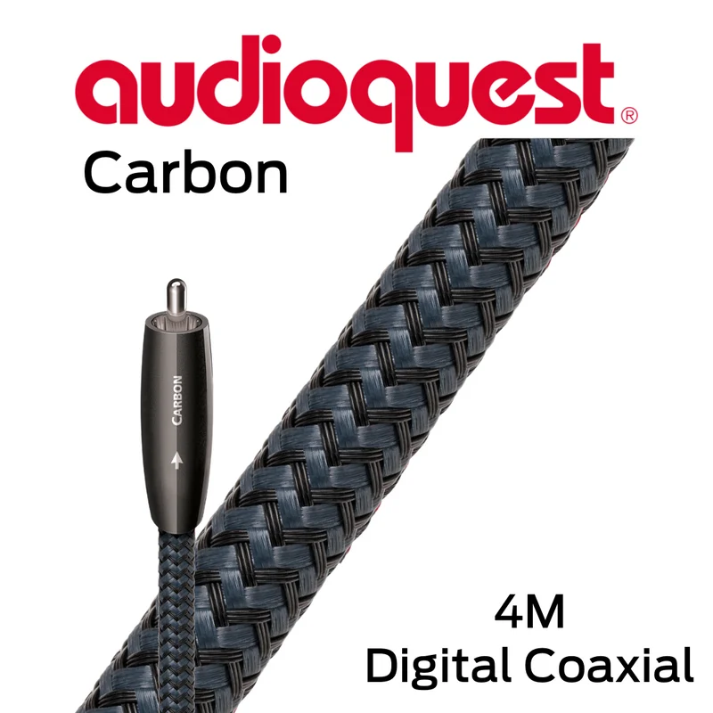 Audioquest Carbon - Câbles d'interconnexion coaxial 21 AWG 5% argent