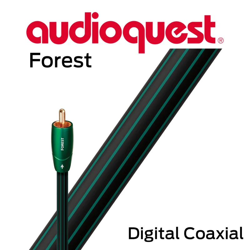 Audioquest Forest - Câble interconnexion coaxial/digital 24AWG 0.5% argent