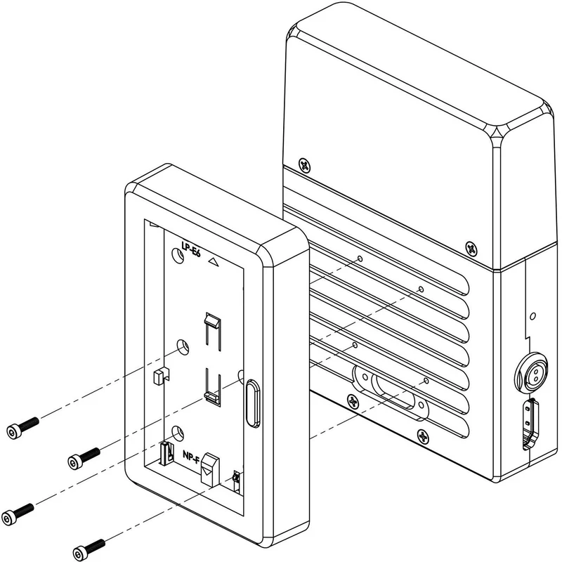 Teradek Dual Direct Mount Battery Plate for L-Series and LP-E6 Batteries