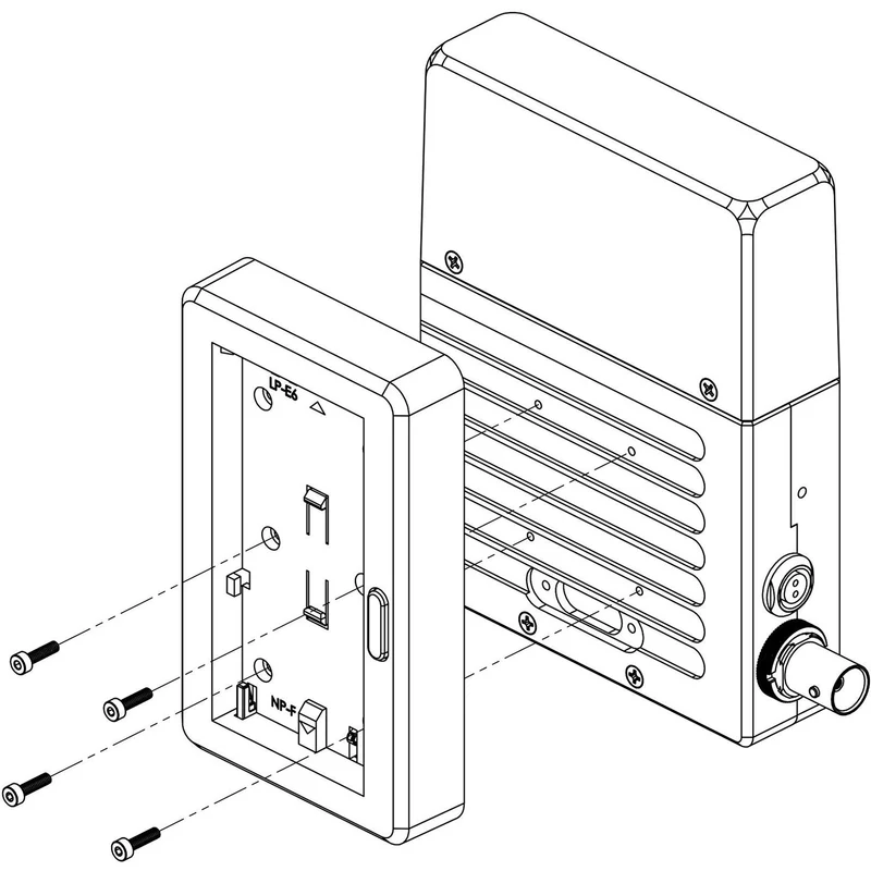 Teradek Dual Direct Mount Battery Plate for L-Series and LP-E6 Batteries