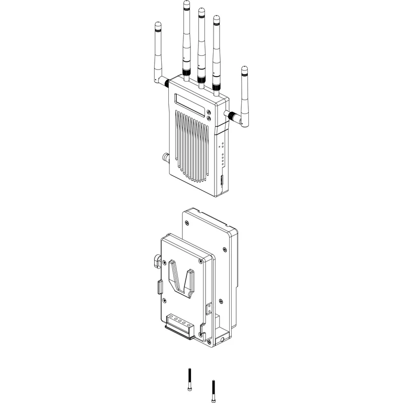 Teradek Dual 14.4V V-Mount Battery Plate for Bolt Pro 300/500/1000/2000/3000 Receivers