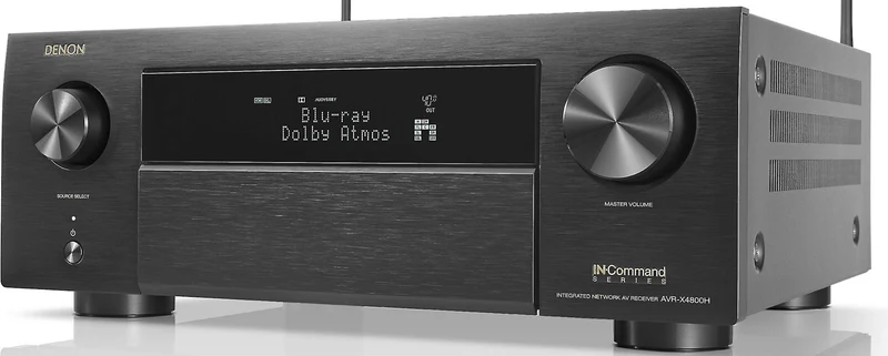 Denon AVRX4800H - Récepteur cinéma maison 9.4, 8K, 125W, 9 canaux amplifés, Dolby Atmos, 4K/120Hz