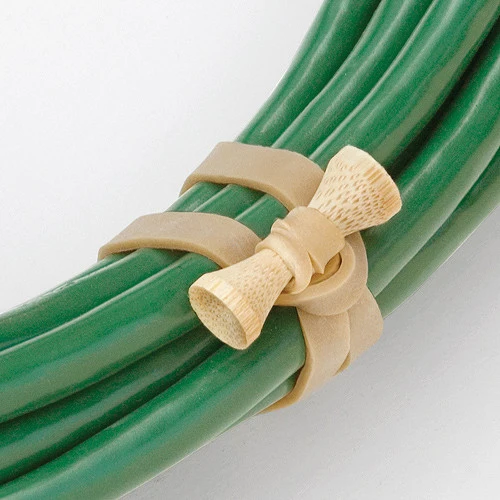 BongoTies 5" Elastic Cable Ties (10-Pack, Natural)