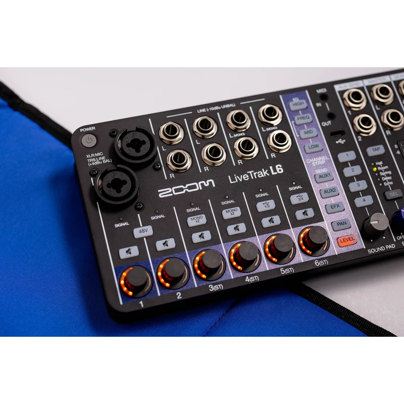 Zoom LiveTrak L-6 Portable 6-Channel Digital Mixer and Multitrack Recorder