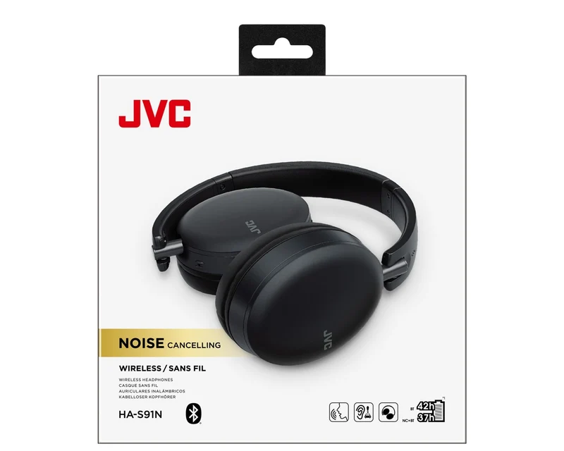 JVC Bluetooth headphones with Active Noise Cancelling